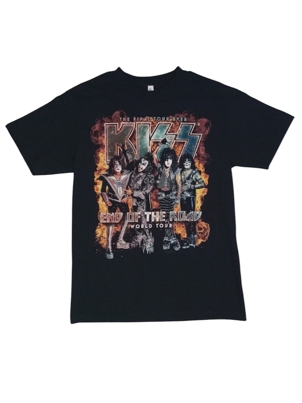 KISS End Of The Road World Tour T-Shirt Final Tour Graphic Band Tee Black M